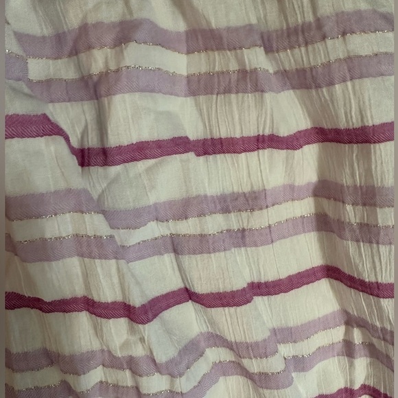 Lane Bryant Purple Striped Off Shoulder Top Size 26/28 - Picture 7 of 7